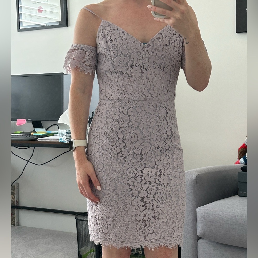 Lavender Lace Dress (fits size 6-7)